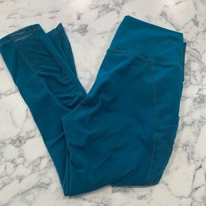 Fabletics Teal Powerhold Leggings